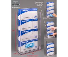 Visual Management Glove Box Holder-4 Box, Wall Mount
