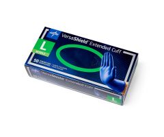 VersaShield Extended Cuff Powder-Free Nitrile Exam Gloves, Size L