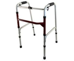 MRI Adult Folding Walker 250 lb Wt Capacity 3T 18" Wide 17" Deep Non-Ferro Magnetic Aluminum