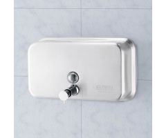 Global Industrial  Stainless Steel Horizontal Liquid Soap Dispenser - 1000 ml
