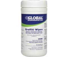 Global industrial graffiti wipes, 40 wipes/canister, 6 canisters/case