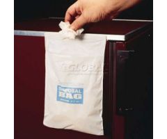 Bel-Art Cleanware  White Self Adhesive Waste Bags,Holds 3 lb.,1 mil Thick,8"W x 10"H,50/PK