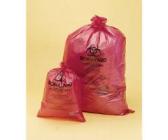 Bel-Art Red Biohazard Disposal Autoclavable Bags,2-4 Gallon,1.5 mil Thick,14"W x 19"H,200/PK