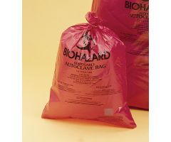 Bel-Art Red Biohazard Disposal Autoclavable Bags,40-55 Gallon,1.5 mil Thick,38"W x 48"H,100/PK