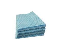 Hospeco all purpose rayon blue towel, 12" x 21", 40/pack, n-f110qpb3