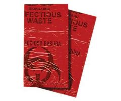 First Voice  Red Biohazard Waste Disposable Bags,7-10 Gallon,50/Pack