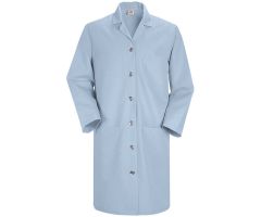 Red Kap Women's Lab Coat,Light Blue,Poly/Combed Cotton,L