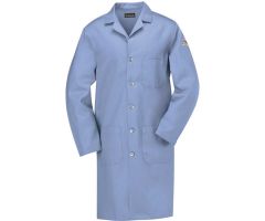 Bulwark  Unisex Excel Flame-Resistant Lab Coat,7 oz.,Light Blue,Cotton,2XL