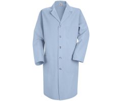 Red Kap Men's Lab Coat,Light Blue,Poly/Combed Cotton,54"
