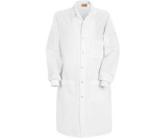 Red Kap Unisex Specialized Cuffed Lab Coat W/Inside Pocket,White,Poly/Combed Cotton,4XL