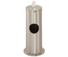 Glaro Gallon Floor Standing Sanitary Wipe DispenserSatin Aluminum