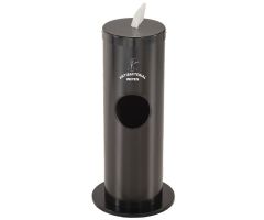 Glaro Gallon Floor Standing Sanitary Wipe Dispenser Satin Black