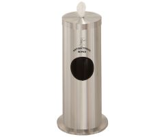 Glaro Gallon Floor Standing Sanitary Wipe Dispenser Satin Aluminum
