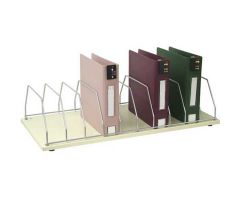 Omnimed Table Top Storage Rack, 10 Binder Capacity, Beige