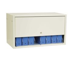 Omnimed Retractable Locking Panel For Cubbie File Rack, Beige