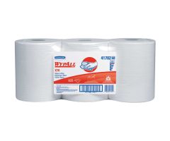 Wypall x70 centerpull wipers, 9-4/5 x 13-2/5, white, 275/roll, 3 rolls/carton - 41702