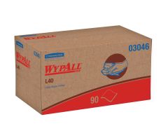 Wypall l40 wipers, 10-4/5 x 10, pop-up box, white, 90/box, 9 boxes/carton - 03046