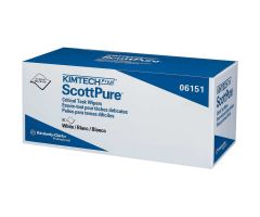 Kimtech scottpure critical task wipers, 12 x 23, white, 50/bx, 8 boxes/carton - kcc 06151
