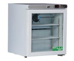 ABS Premier Countertop Freestanding Refrigerator, Glass Door, 1 Cu. Ft. Capacity