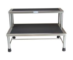 Blickman 7763MR Donnelly Two-Step Foot Stool, Stainless Steel, MR Conditional
