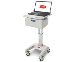 Capsa Healthcare LX5 Non-Powered Laptop Cart, One 6" Drawer, 45 lbs. Weight Capacity