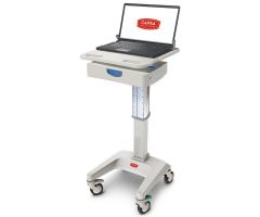 Capsa Healthcare LX5 Non-Powered Laptop Cart, One 3" Drawer, 45 lbs. Weight Capacity
