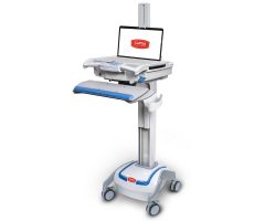 Capsa Healthcare M38e Non-Powered Point of Care Mobile Laptop Cart, No Drawers