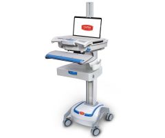 Capsa Healthcare M38e Non-Powered Point of Care Mobile Laptop Cart with 3" Drawer