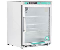 Nor-Lake White Diamond Series Built-In ADA Undercounter Refrigerator, Glass Door/Right Hinged