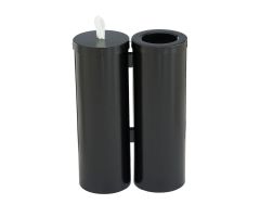 Glaro Floor Standing Sanitary Wipe Dispenser And ReceptacleSatin Black