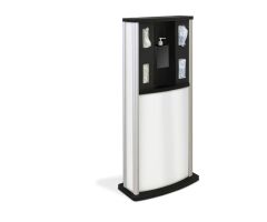 Braeside Series Standard Infection Control Kiosk Matte White
