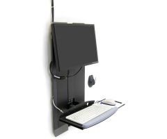 Ergotron StyleView Vertical Lift for High Traffic Area, Black