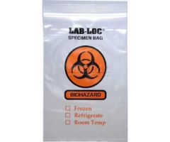Reclosable 3-Wall Specimen Transfer Bag (Biohazard),8" x 10",Clear,Pkg Qty 1000