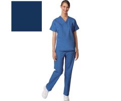 Unisex Set-In Sleeve Scrub Shirt,Reversible,Navy,4XL