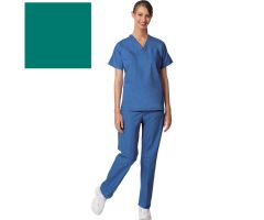 Unisex Set-In Sleeve Scrub Shirt,Reversible,Jade,5XL