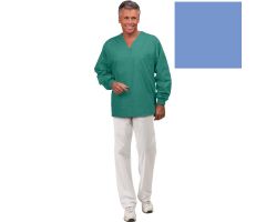 Unisex Long Sleeve Scrub Shirt,Non Reversible,Ciel Blue,2XL