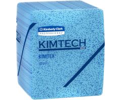 Kimtech prep kimtex 1/4 fold wipers 12-1/2" x 13, blue 66 wipes/box 8/case - kim33560