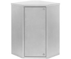 Omnimed Corner Single Door Narcotic Cabinet with 4 Shelves, 22-3/4"W x 15-5/8"D x 24"H