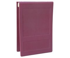 Omnimed 2" Antimicrobial Binder, 3-Ring, Top Open, Holds 375 Sheets, Burgundy