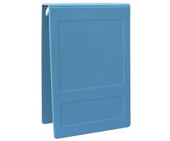 Omnimed 2-1/2" Molded Ring Binder, 3-Ring, Top Open, Holds 450 Sheets, Aqua