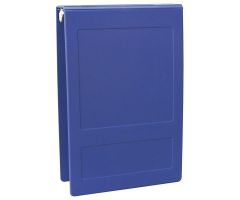 Omnimed 2-1/2" Molded Ring Binder, 3-Ring, Top Open, Holds 450 Sheets, Blue
