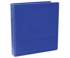 Omnimed 2-1/2" Antimicrobial Binder, 3-Ring, Side Open, Holds 450 Sheets, Blue