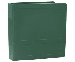 Omnimed 2-1/2" Antimicrobial Binder, 3-Ring, Side Open, Holds 450 Sheets, Forest Green