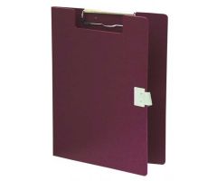 Omnimed Standard Covered Poly Clipboard, 10"W x 13"H, Burgundy