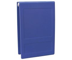Omnimed 1-1/2" Molded Ring Binder, 3-Ring, Top Open, Holds 300 Sheets, Blue