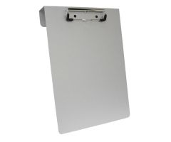 Omnimed Aluminum Overbed Clipboard, 9"W x 13-7/8"H, Anodized Aluminum