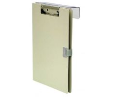 Omnimed Overbed Covered Poly Clipboard, 10"W x 13"H, Beige