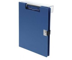 Omnimed Overbed Covered Poly Clipboard, 10"W x 13"H, Blue