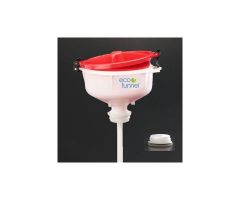 ECO Funnel EF-4717-1C 8" ECO Funnel with 2" Coarse Thread Cap Adapter, Red Lid