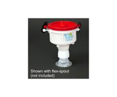 ECO Funnel EF-4-FLEX40 4" ECO Funnel with Cap Adapter, For Rieke FlexSpout Pails, Red Lid